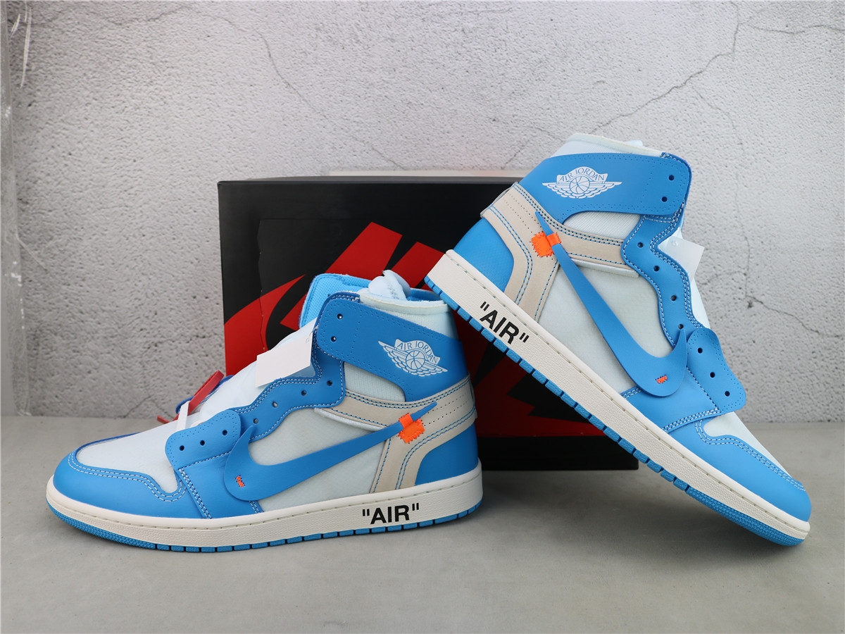 OG Batch Jordan 1 Retro High Off-White University Blue AQ0818-148